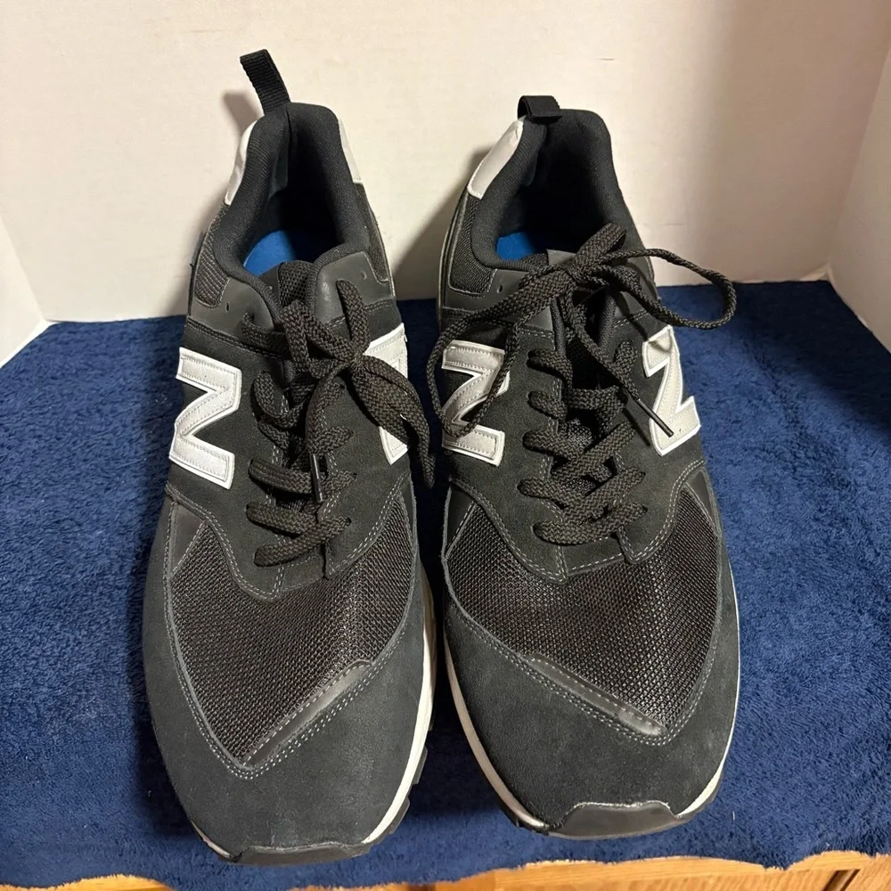 2019 NEW BALANCE Men's 574 Sport Running Shoes Athletic MS574ACL Black Size 17 D
